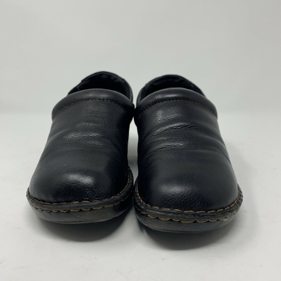 Born BOC Concept Womens 10M Black Leather Clogs - Picture 2 of 8